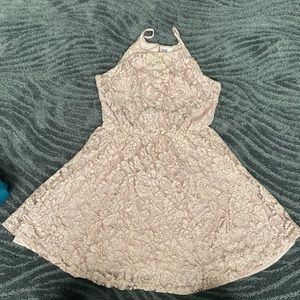 Alya Pale Pink Lace Sundress or formal dress Size Medium